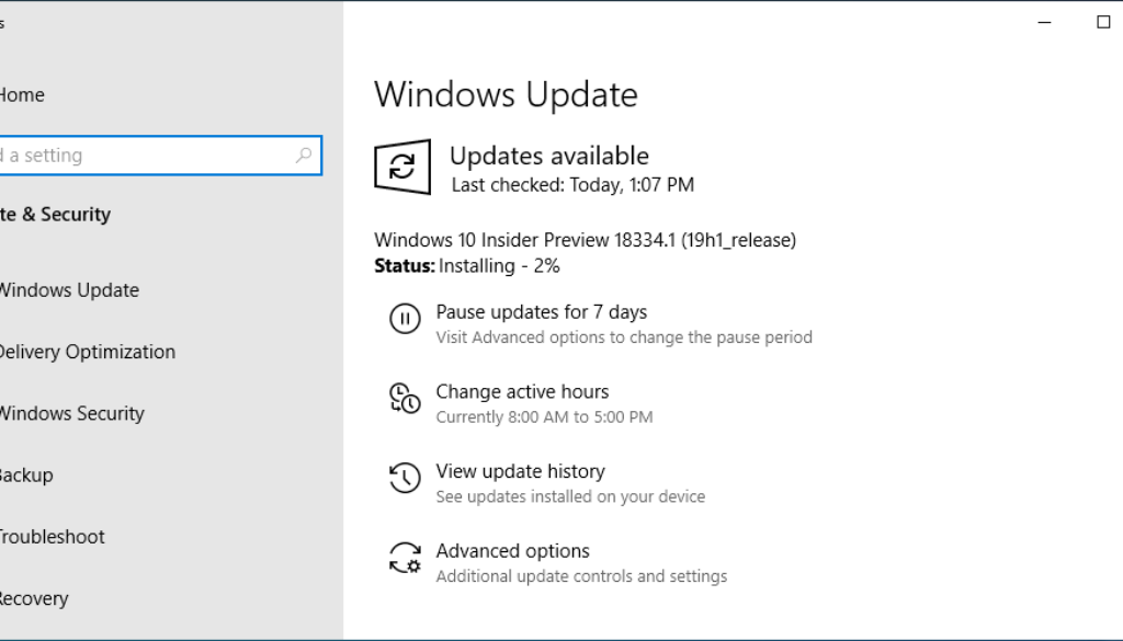 windows 10 build 10240 vs 1511